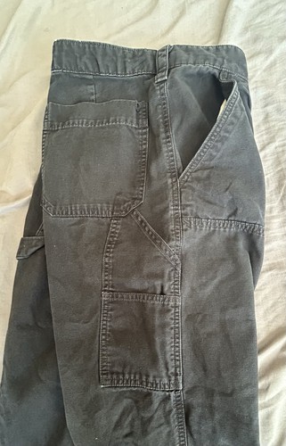 Gap Pantalone Carpentiere Uomo 31/32 Doppio Ginocchio Nero - Foto 7 di 8