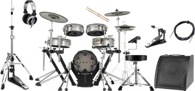 Efnote 3 Style-A Set E-Drum Kit Monitor Set Mesh Head Digital HiHat Zubehör Amp