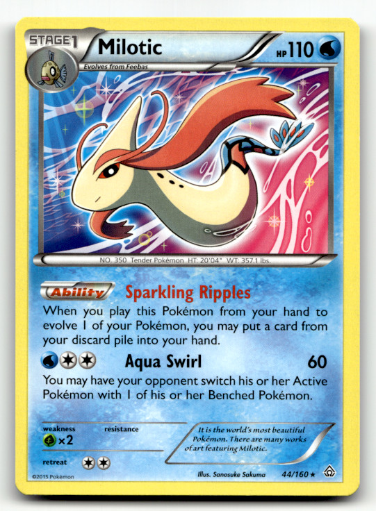 Milotic 44/160 Normal Holo Rare XY - Primal Clash LP