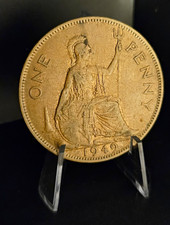 Great Britain George VI Penny 1949 BN Coin, Uncertified Ungraded