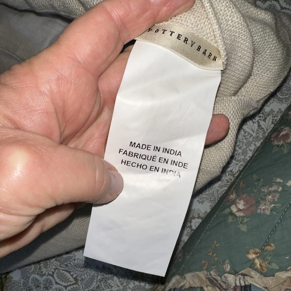 Fundas de almohada 4 piezas 2 Pottery Barn 2 estaciones de terciopelo verde a cuadros de algodón Foto 4 de 4