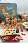 MTB-Vintage Lot Of  Mattel Dolls-Midge, Barbie And Kin + 3 & Carrying Case