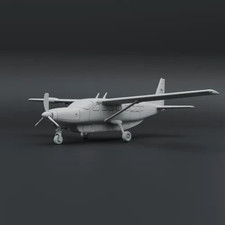 Cessna 208B Grand Caravan Highway Patrol Police Airplane N HO S or O Scale White