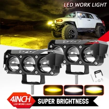  Offroad LED Light Bar Spot Flood Roof Cube Pods Lights Driving Lamp Trucks 4WD 
