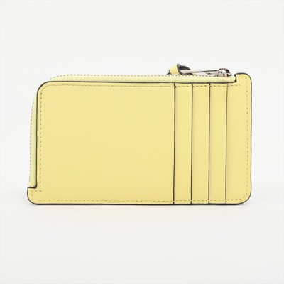 Loewe Anagram Leather Fragment case Yellow Card Case | eBay