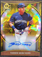 2023 Bowman Chrome Invicta Gold Atomic AUTO /50 Yasser Mercedes #BI-12 Twins