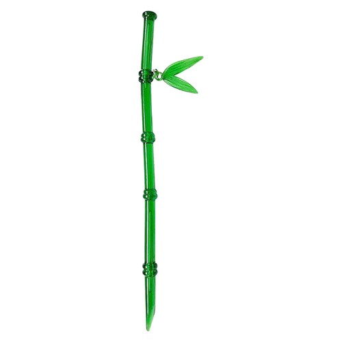 Horquilla simple de bambú verde con palillo de pelo estilo chino para mujer 2 un. - Imagen 3 de 12