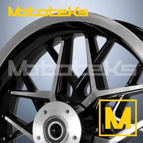 16X3.5 RAZOR MAG WHEEL BLACK MACHINE FOR HARLEY SOFTAIL SPORTSTER DYNA FRONT RIM - Picture 4 of 5
