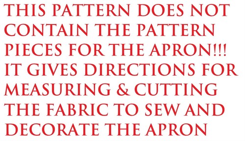 Girl's APRON Pattern ~2-4-6 VOGART 144 - Picture 5 of 6