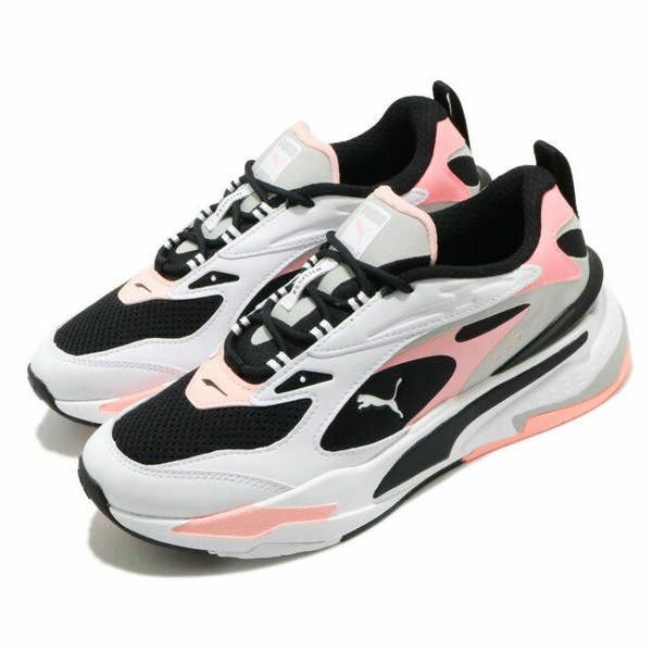 puma rs fast white peach blue