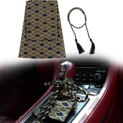 JDM Black Wave Blossom Sakura Shift Boot Cover Universal AT/MT