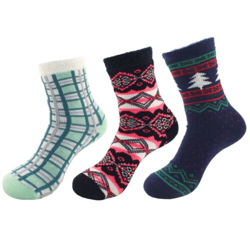 Double Layer Thick Soft Warm Fuzzy Home Cabin Crew Ankle Socks, 3 or 4 Pairs - Picture 9 of 23
