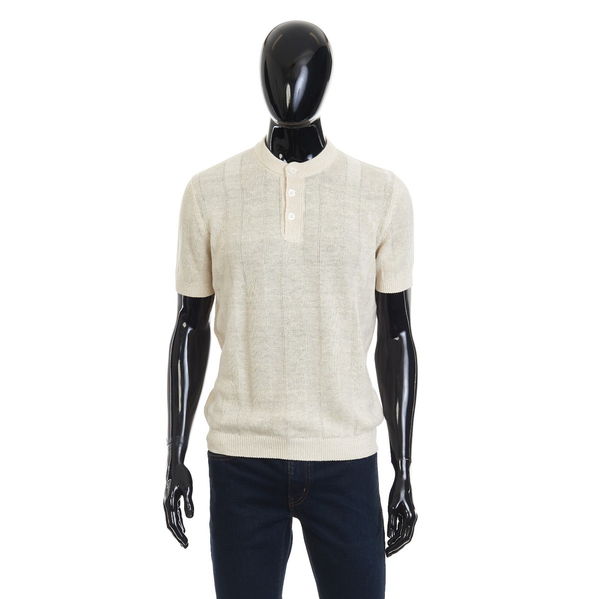 BRUNELLO CUCINELLI 半袖デザインニット BRUNELLO CUCINELLI 1190$ Polo Shirt - Ribbed Knit, Short