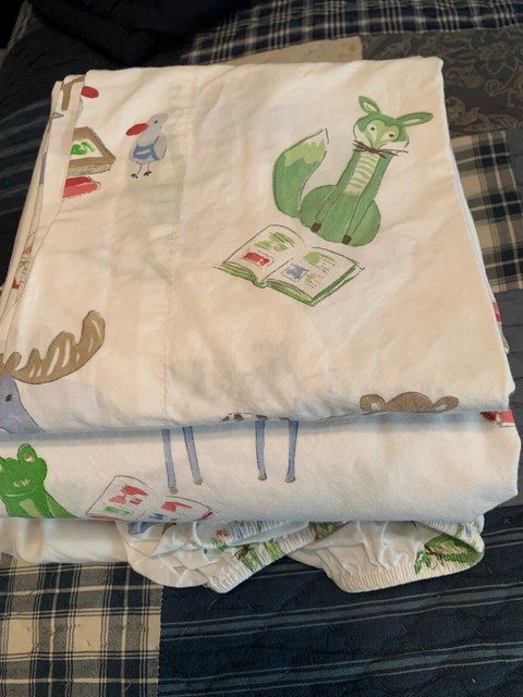 Pottery Barn Kids Bedtime Stories Twin Sheet Set For Sale Online