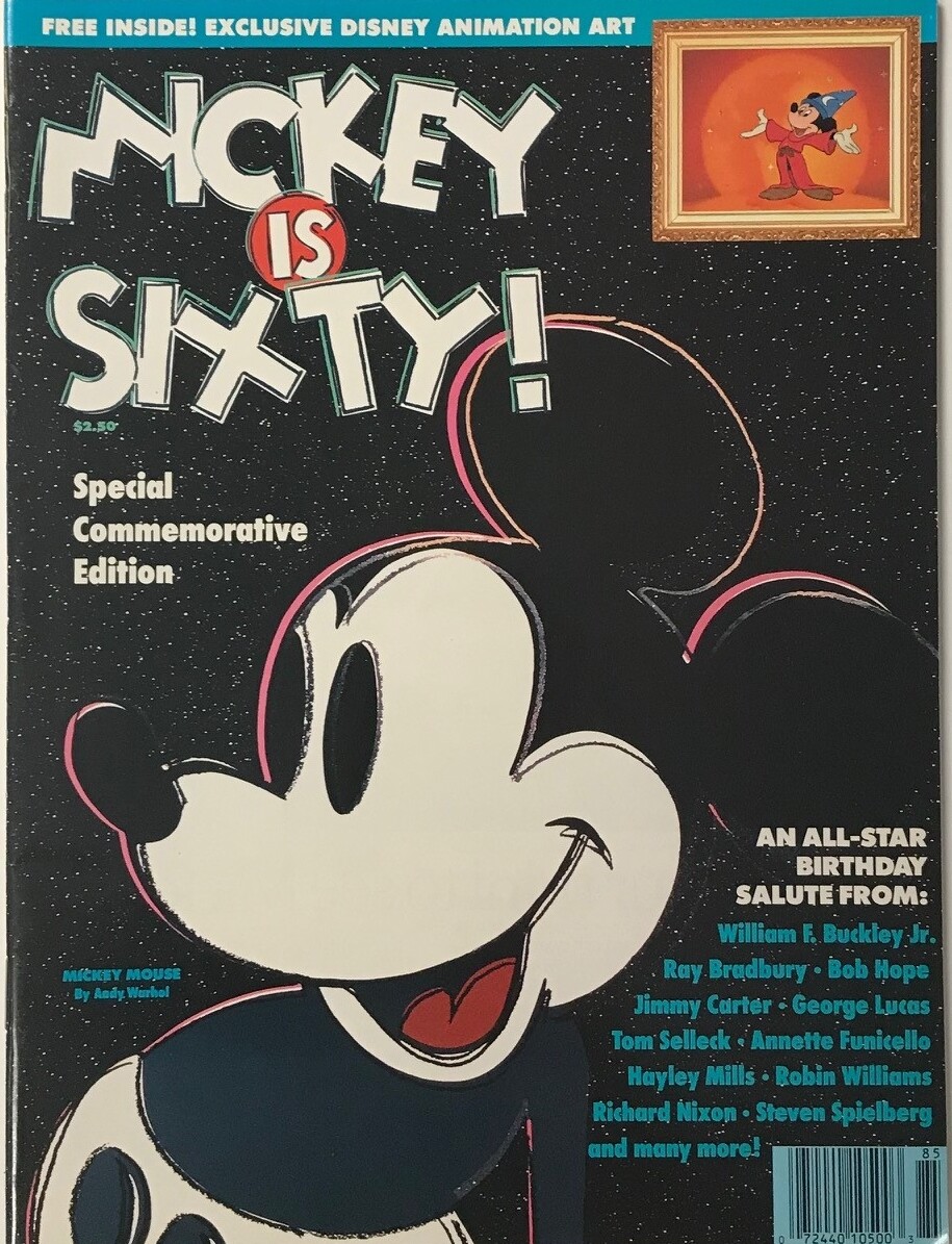 Disney 1988 Mickey Mouse 60th Anniversary Magazine with Sorcerer