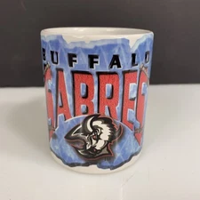 Vintage Rare Buffalo Sabres Goat Head Ceramic Coffee  Mug