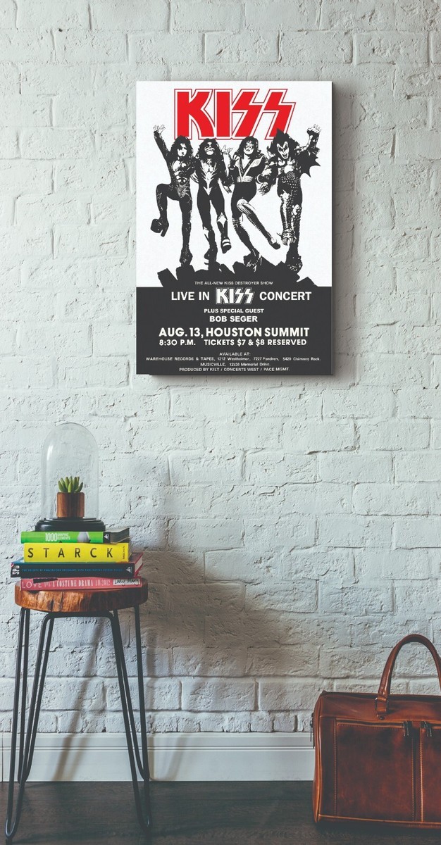 KISS CONCERT POSTER QUALITY PHOTO PAPER/CANVAS R442 | eBay