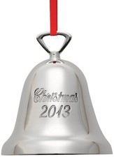 Reed Barton Christmas 2013 Bell Christmas Ornament with 2013 Year Marked,...
