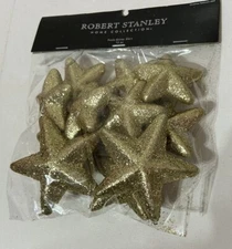 Robert Stanley Gold Foam Glitter Stars Bowl Filler Table Scatter 12 Pc. NEW 