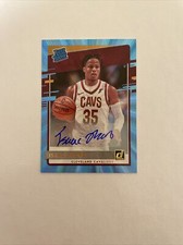 2020-21 Panini Donruss-Isaac Okoro #203 Holo Light Blue Laser Autograph
