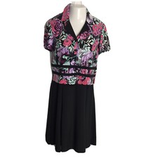 K Petite Collection Black Classy Dress with Blazer ~ Sz 10P ~ Knee Length