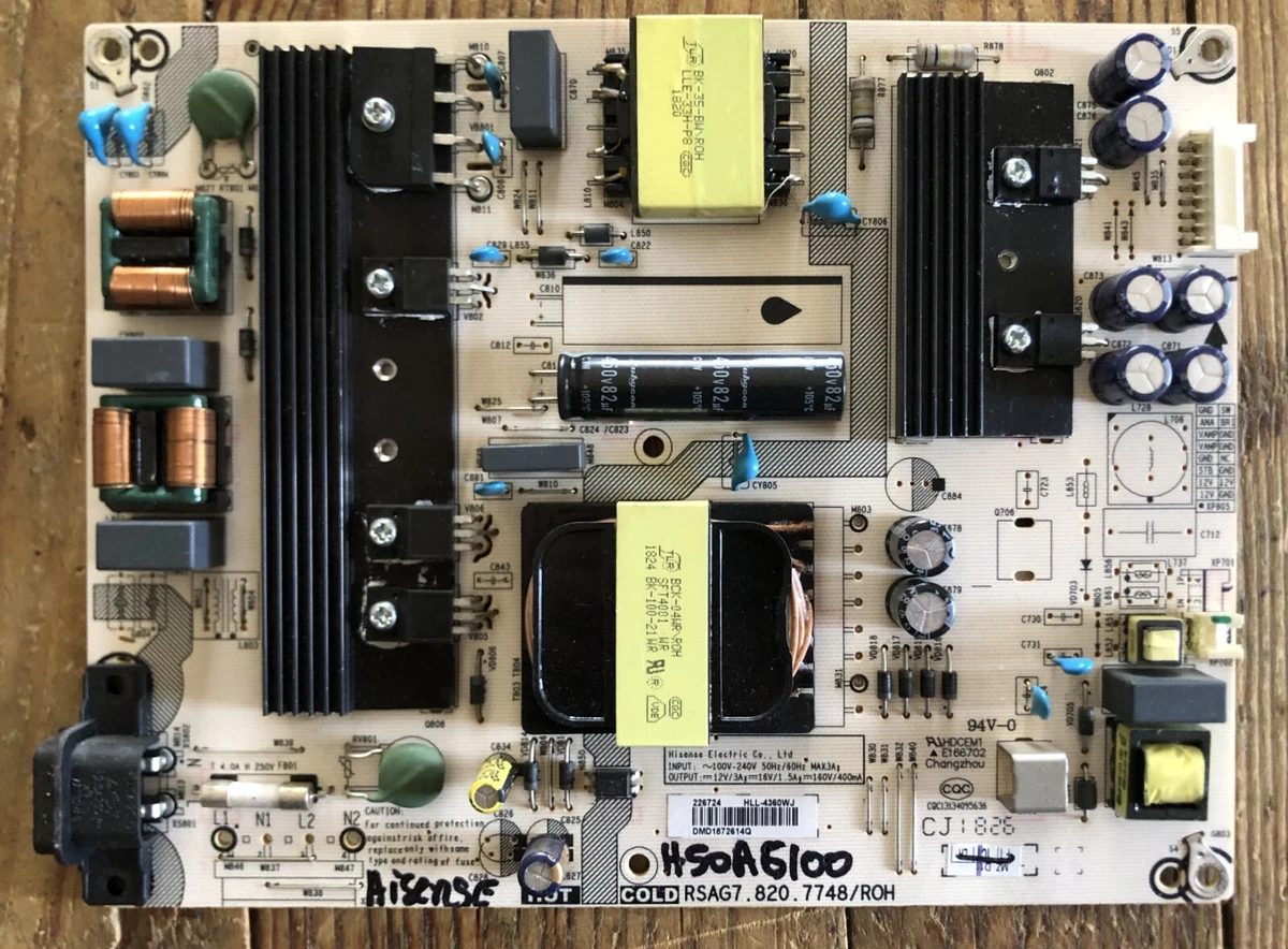 Carte mère d'alimentation TV compatible avec Hisense RSAG7