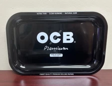 OCB MEDIUM BLACK~PREMIUM~ROLLING TRAY~11.5X7.5-NEW