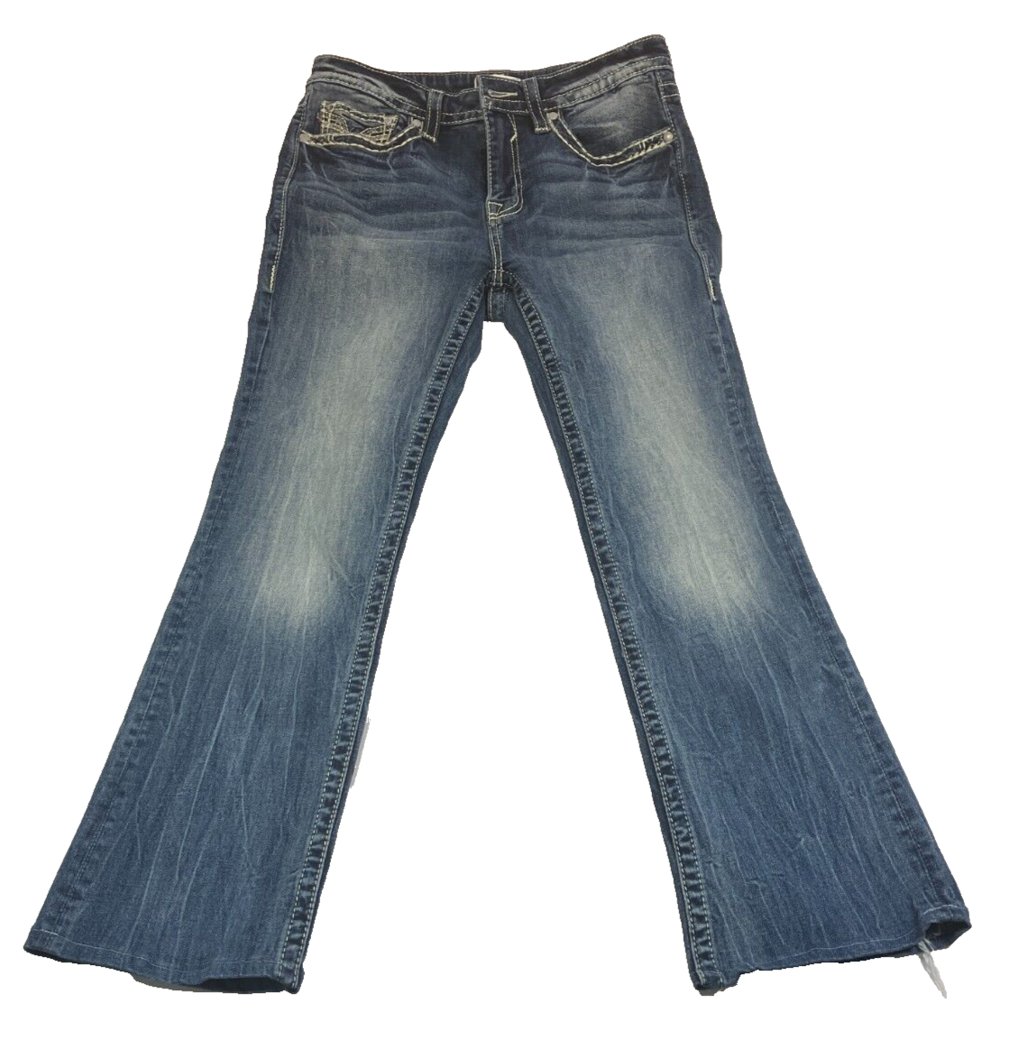 Vigoss Jeans Womens Size 29 Blue Madison Boot Cut Mid Rise Stretch