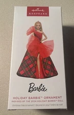 Hallmark Keepsake 2024 Barbie Holiday Barbie Ornament New