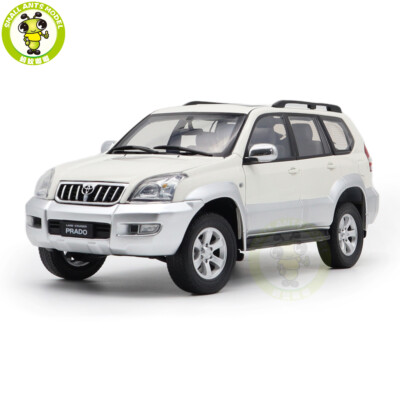 1/18 Toyota Land Cruiser Prado GX White Diecast Model Car Gifts