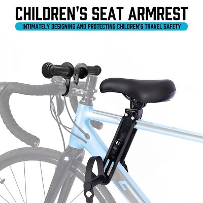 Kids Bike Seat Front Mounted Top Tube Bicycle Seats Detachable Child  Armrest New UK