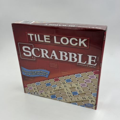 Scrabble Crossword Game Tile Lock Hasbro Gaming New Sealed - Picture 1 of 3