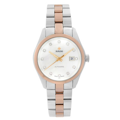 Rado Hyperchrome Steel Ceramic MOP Diamond Dial Automatic Ladies Watch R32087902