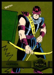 Hawkeye Yellow FX 2021 Marvel Metal Universe #131 Spider-Man Card