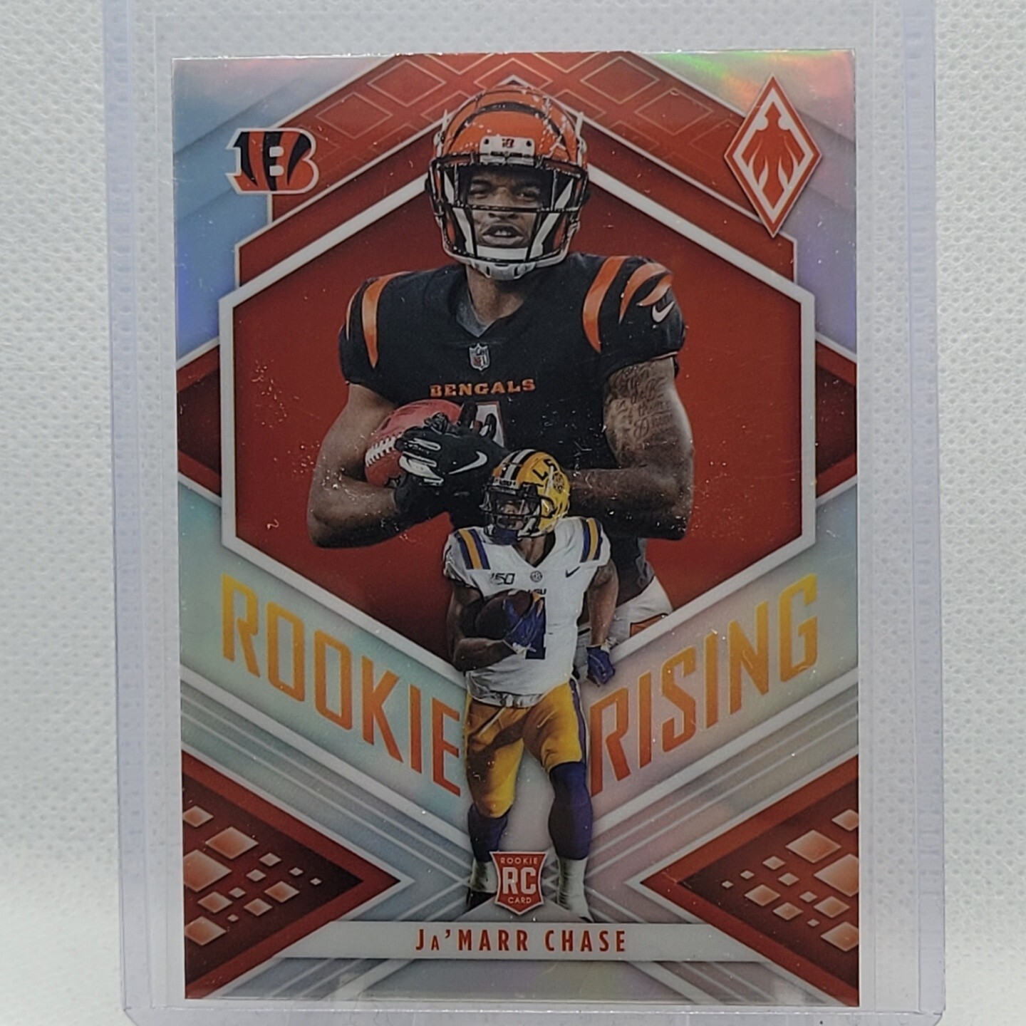 2021 Panini Phoenix Football Ja'Marr Chase Rookie Rising RC