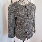 VICTOR ALFARO white and black wool blazer- size 16W — photo 2