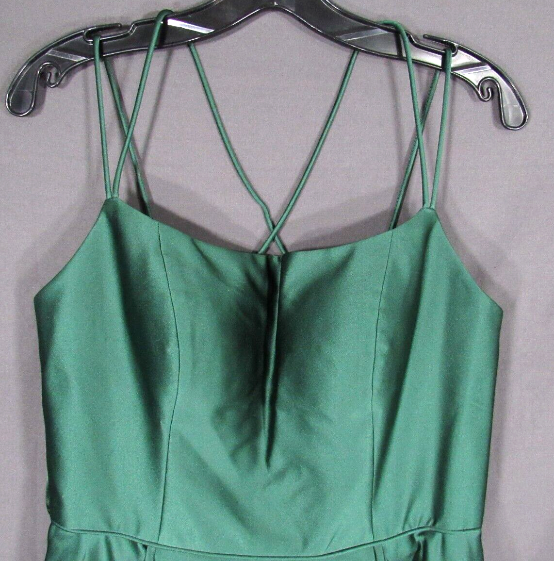 VTG BLONDIE NITES Cocktail Dress EMERALD GREEN SATIN Prom/Party XS/S  BUST=34" | eBay