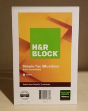 H & R Block Simple Tax Situations - For 2019 - Federal Software -Sealed NEW