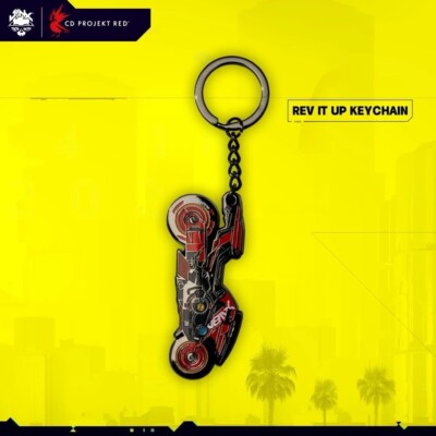 Official Cyberpunk 2077 Axe Mox Keyring – CD Projekt Red x JINX
