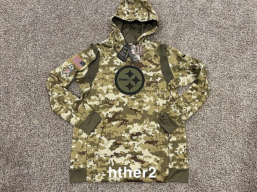 AUTHENTIC Nike 2021 Pittsburgh Steelers Salute to Service Hoodie NWT S 3XL
