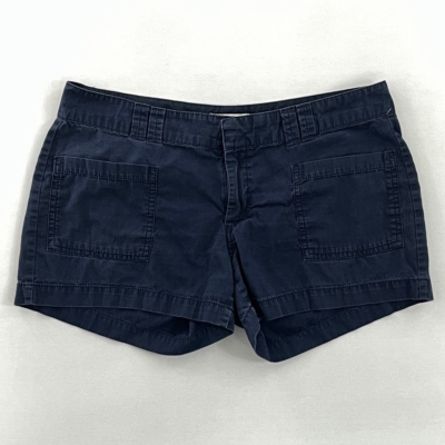 Old Navy Womens Booty Mini Short Shorts Blue Pockets Dark Wash Low