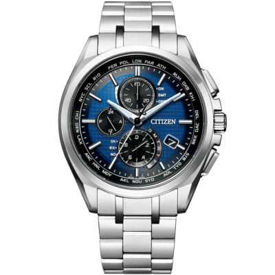 CITIZEN ATTESA AT8040-57L Titanium Eco-Drive Radio Solar Watch