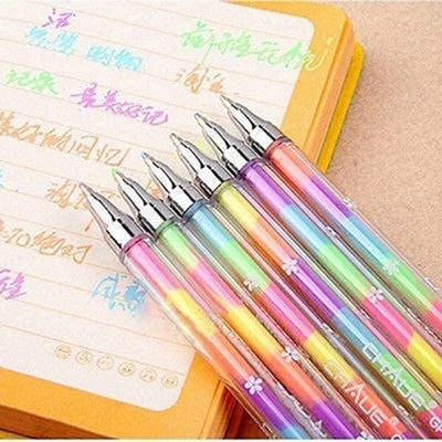 GrabSmart Diamond Crystal Rainbow Glitter Color Pens Set of 5