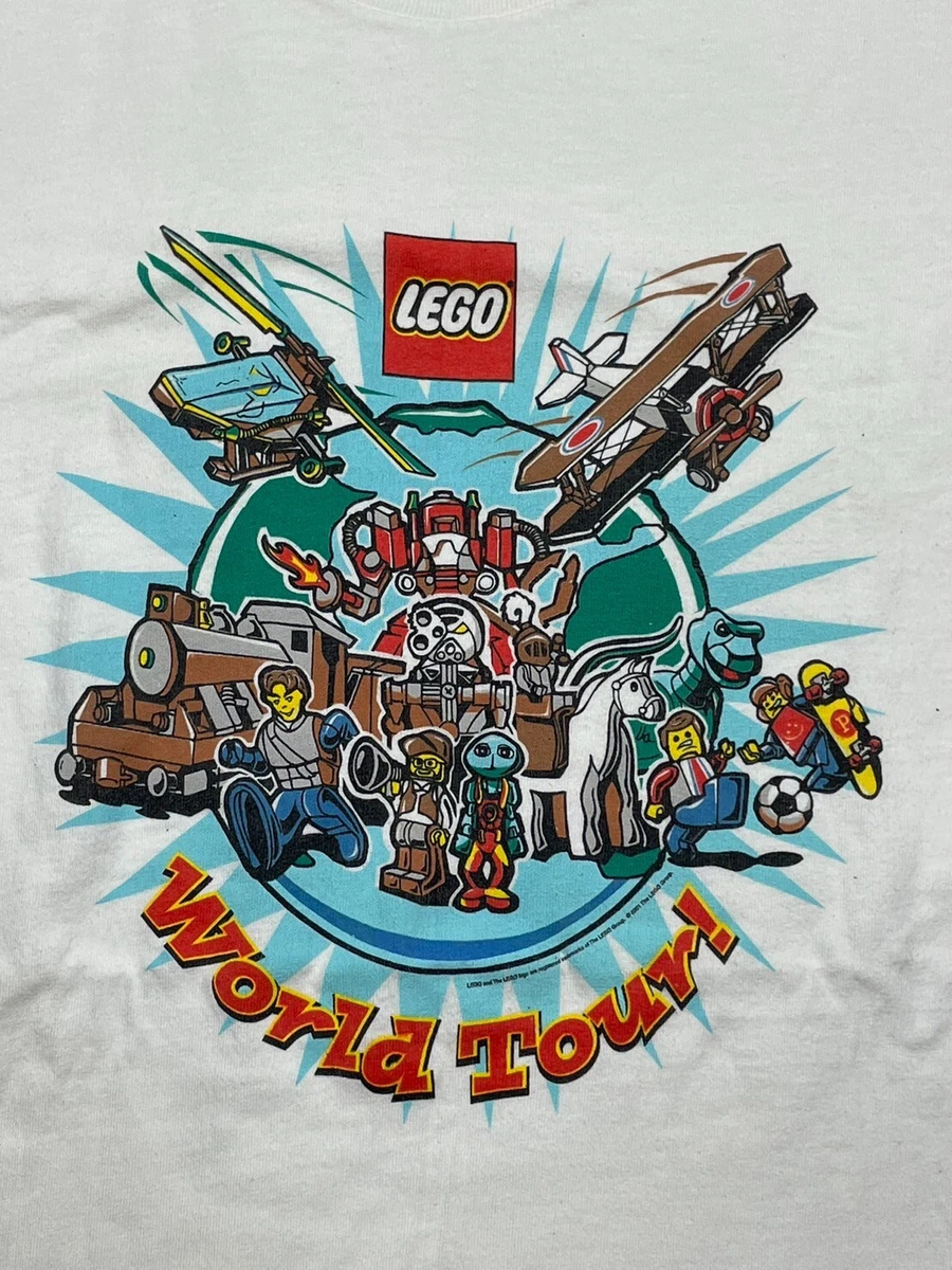 Vintage 2001 Lego World Tour Toy White Shirt XL eBay