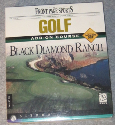 Front Page Sports Golf Add On Course: Black Diamond Ranch WIN95 Course Only NIP