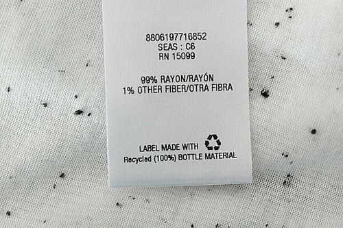 Metaphor Top Sz M Cream Black Speckled Split Tail Drop Shoulder Rayon Knit Top - Picture 9 of 10