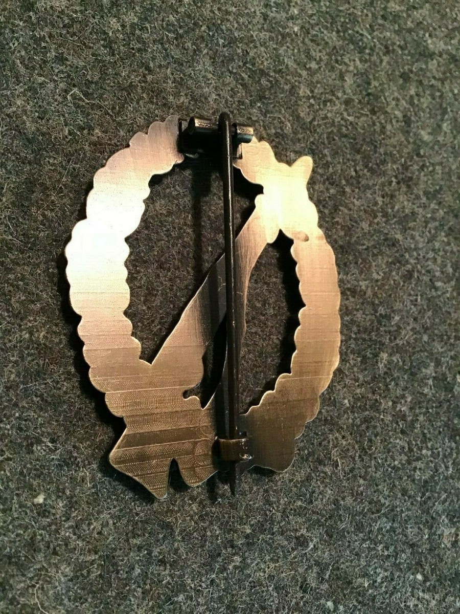 GERMAN WWII INFANTRY ASSAULT BADGE IN BRONZE 1957 BUNDESREPUBLIK