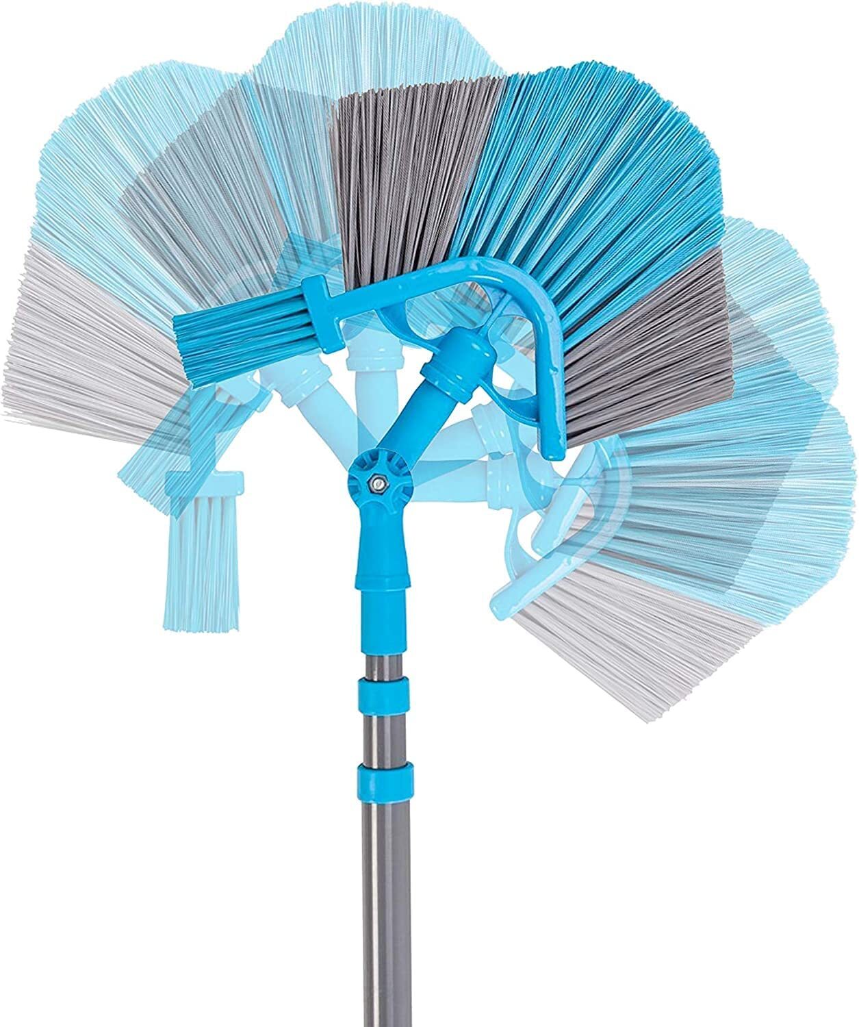 Dachrinnenreiniger 390cm Mit Teleskopstange - 2-in-1 Bürste & Schaufel Für Laub