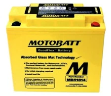 MotoBatt MB51814 Battery - 12V 22AH 220 CCA Sealed Maintenance Free AGM