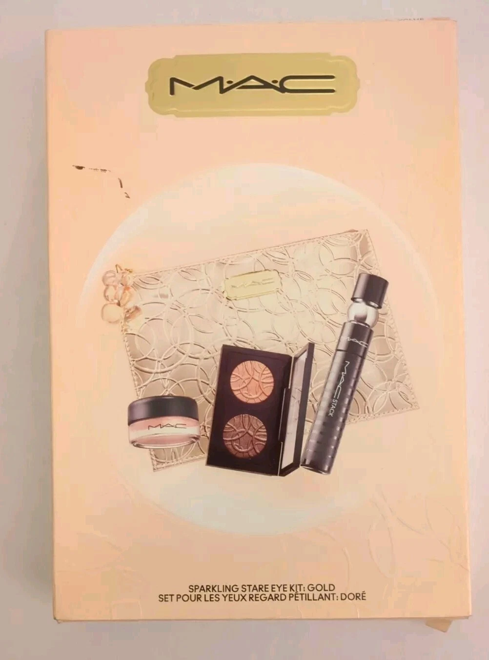 MAC sparkling stare eye kit in Gold ~ Mascara Stack, Eyeshadow, Paint Pot ~